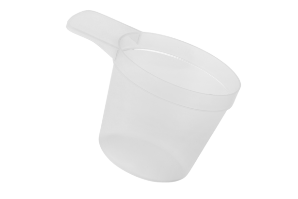 Measuring scoop 250ml PP natural B handle 35mm